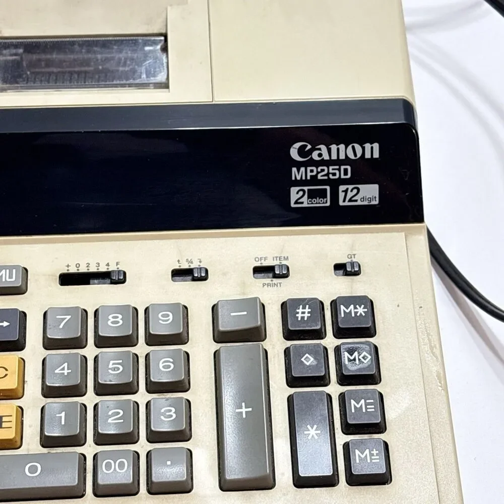 Canon MP25D Desktop Calculator XL Display 12 Digital - Tested Working